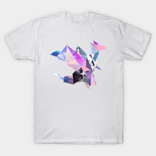 Vaporwave Origami Dragon T-Shirt